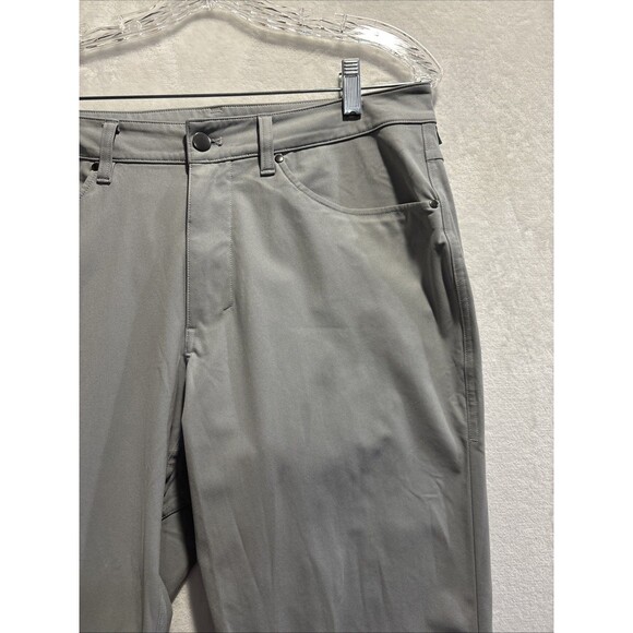 Lululemon ABC Classic Fit Pants Men's 32x30 Grey Stretch Performance Warpstreme - Picture 3 of 10